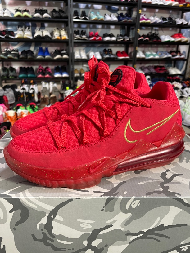41码260/Nike LeBron 17 勒布朗 气垫缓震 篮球鞋 红金属/公价989