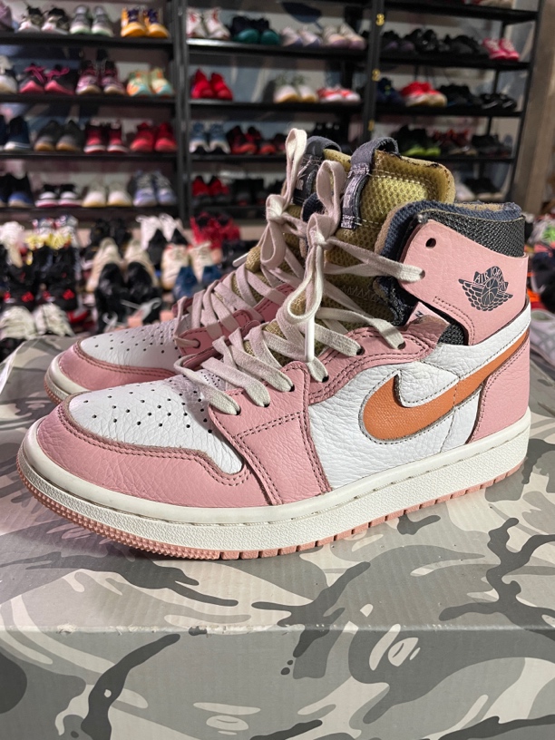 95新 maje 36码/Air Jordan 1 休闲鞋 樱花粉 刮蹭看图