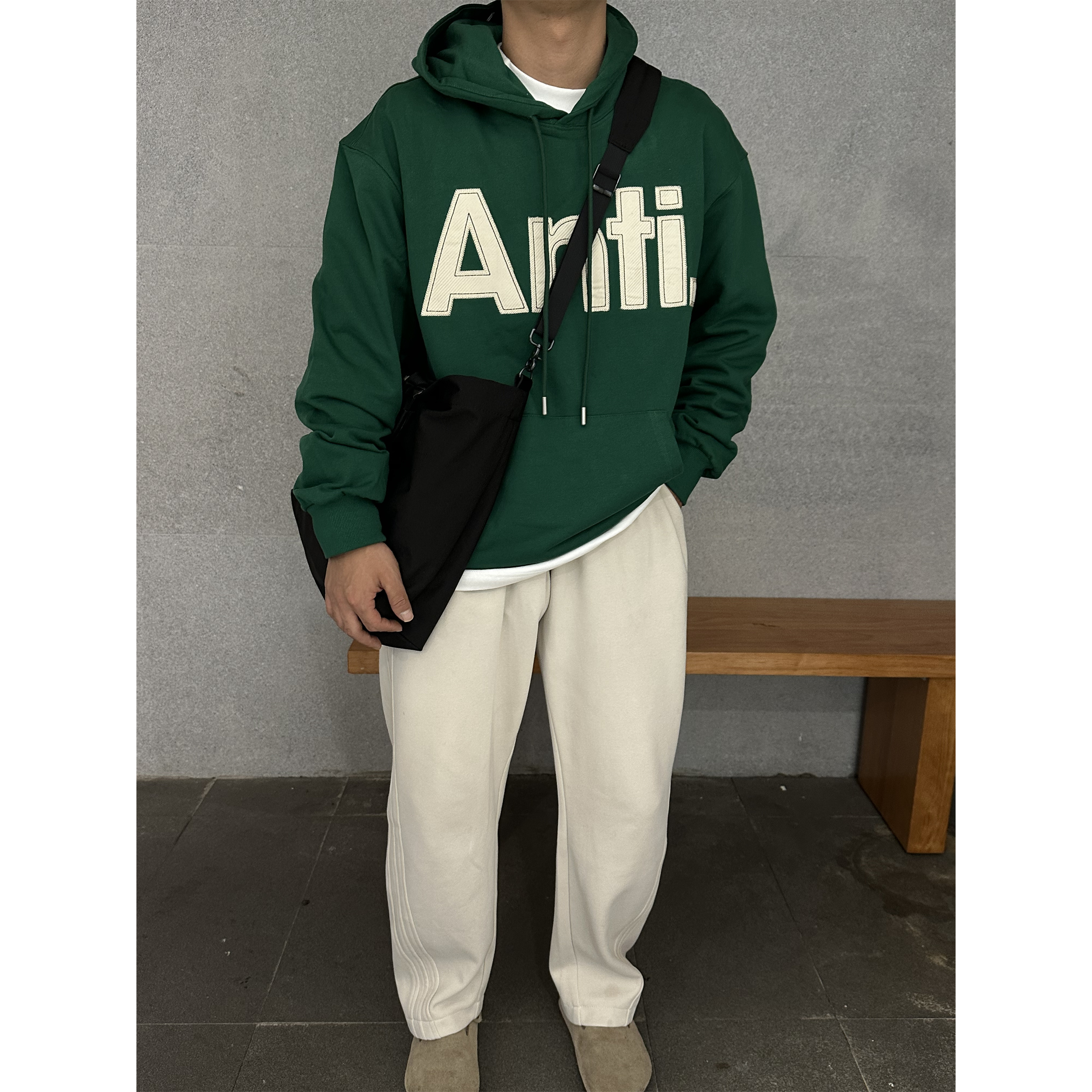 秋季套头连帽卫衣简单休闲百搭日常男22662