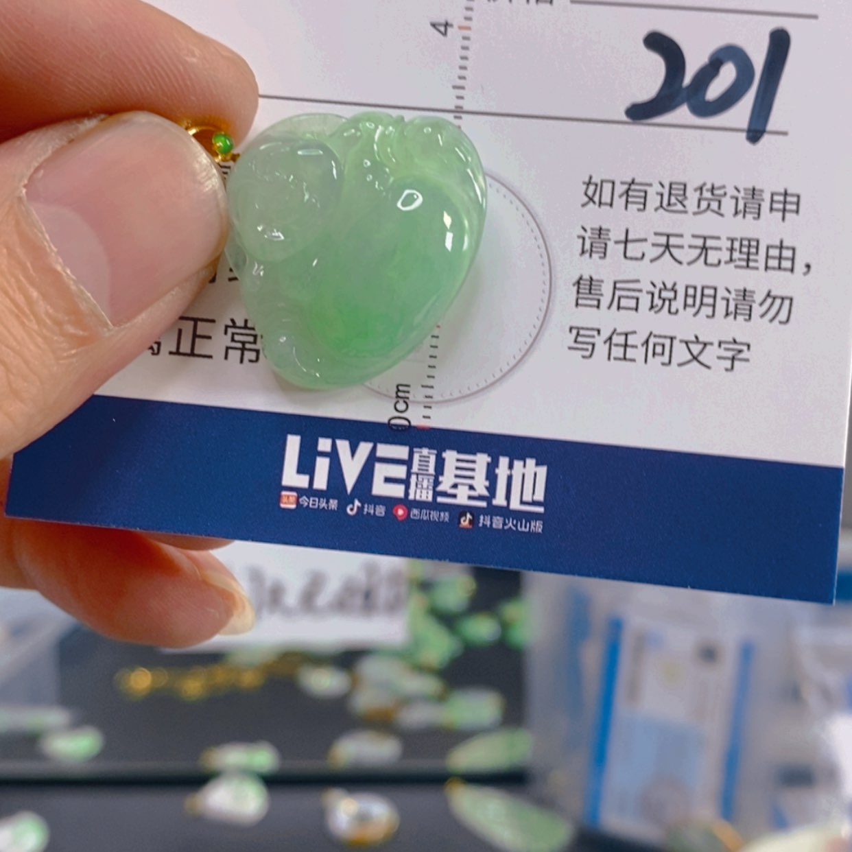 【闪购商品】翡翠颈饰18K金镶嵌