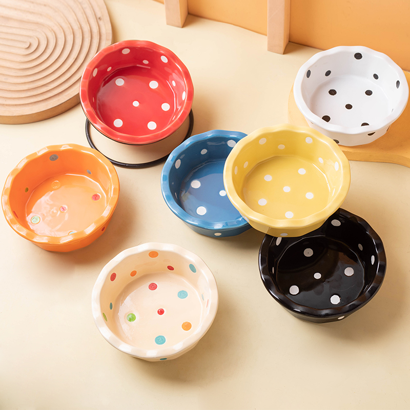 陶瓷宠物碗宠物喝水碗饭碗猫粮碗狗粮碗宠物水碗碗陶瓷小狗碗狗碗