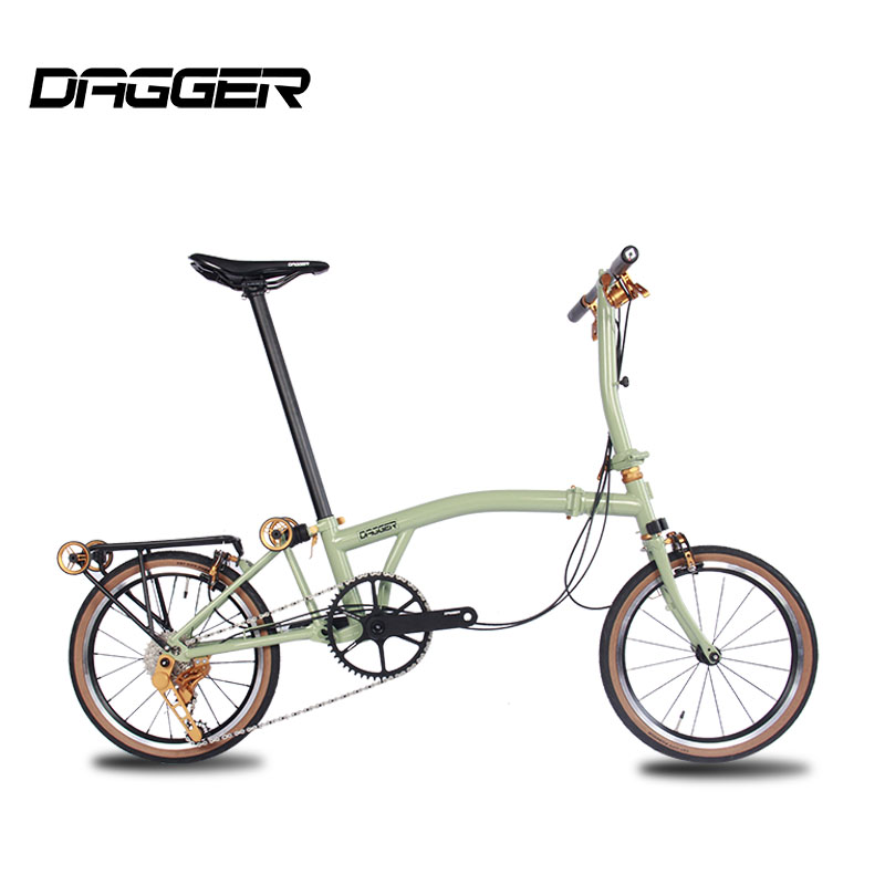 DAGGER国布小布折叠自行车7速碳纤维夹器推行349自行车CNC配件