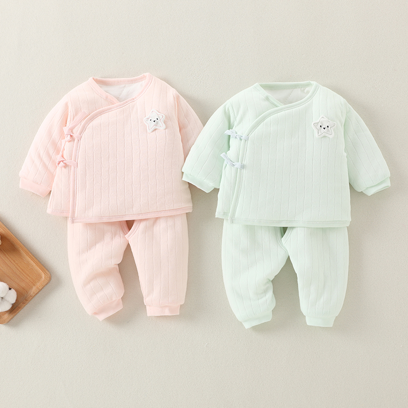 新生儿衣服小棉袄春秋棉服初生宝宝棉衣纯棉加厚分体保暖套装冬装