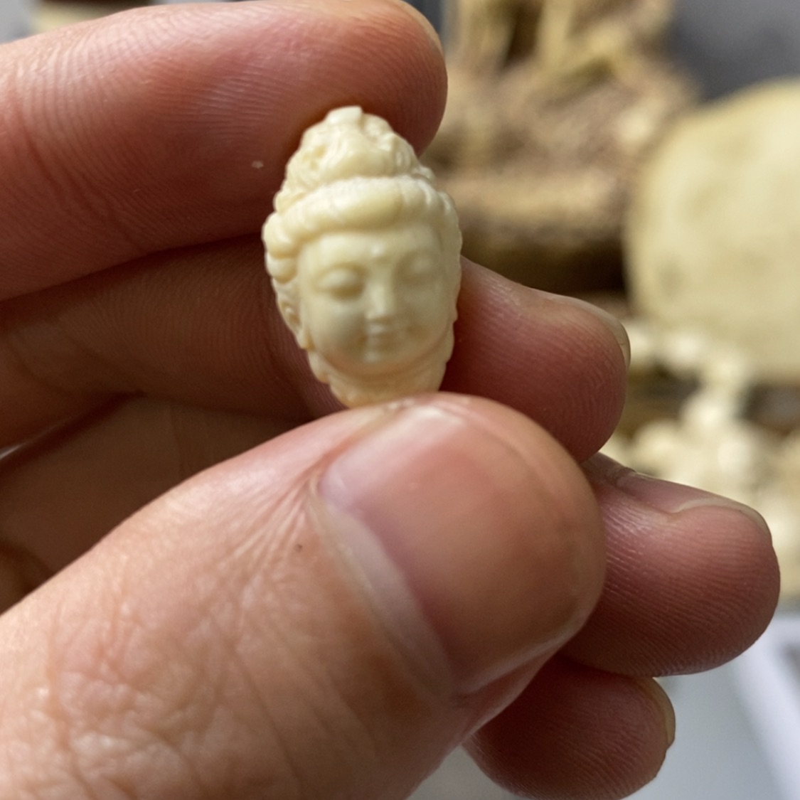 【闪购商品】天然保真猛犸牙根雕