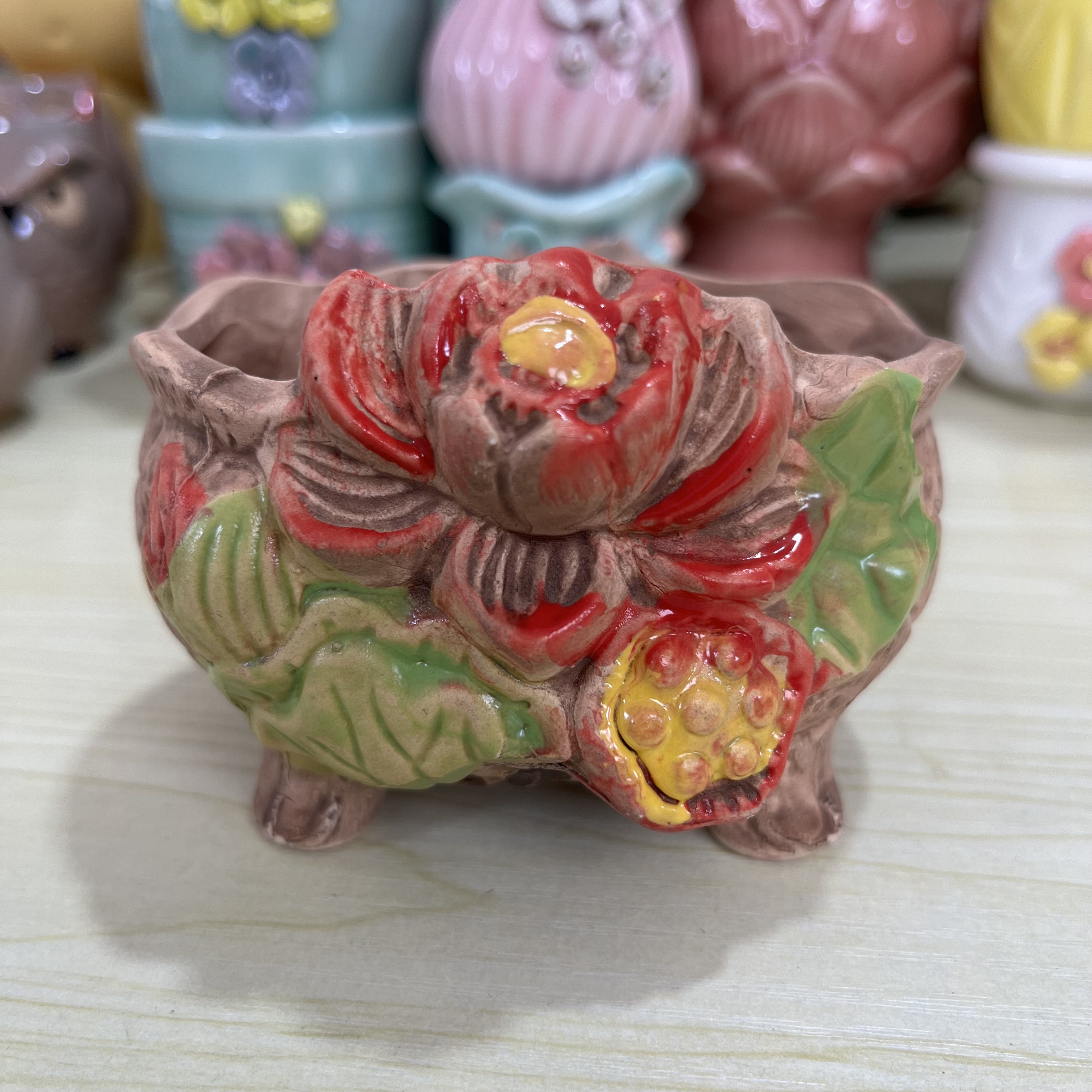 【给力花盆053】【口径约9高约6cm】多肉花盆桌面绿植手工花器