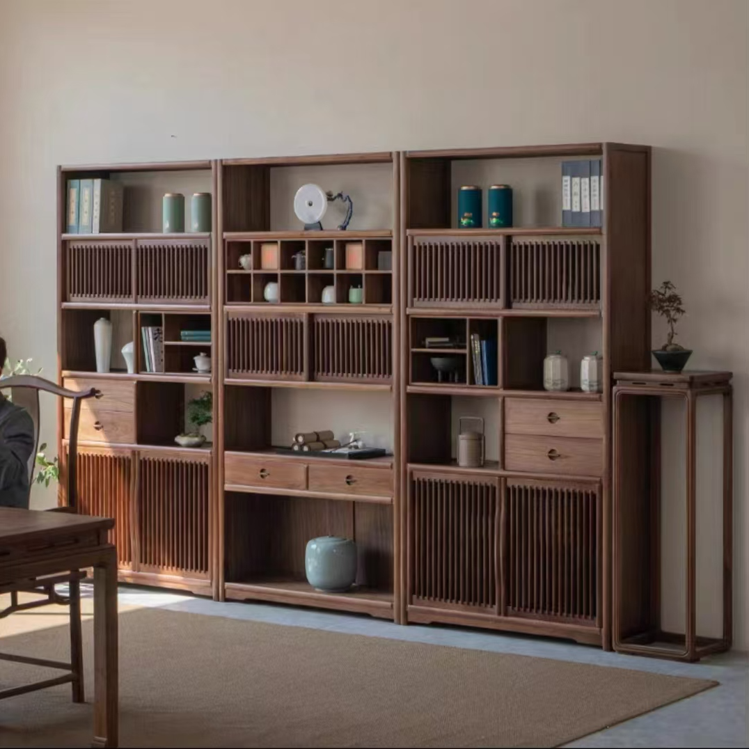 北方老榆木博古架储物柜展示柜收纳柜书柜