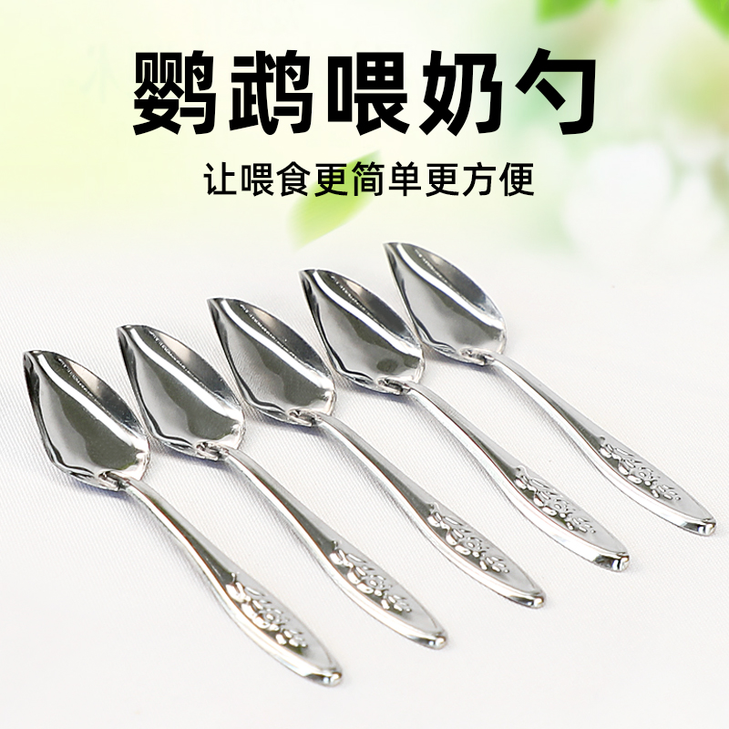 鹦鹉雏鸟不锈钢喂奶器喂鸟的勺子喂养工具玄凤幼鸟小鸟手养喂食器