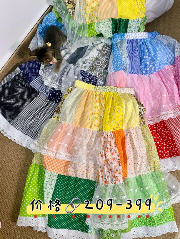 【209-399】手作半裙 不撞款 NO退NO换 