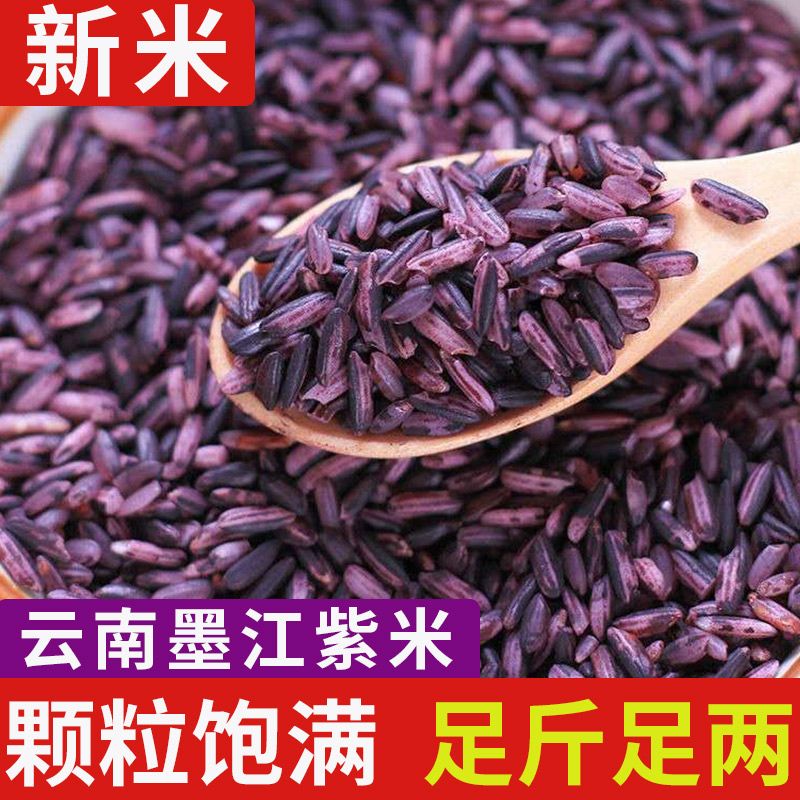 紫米新米农家紫色糯米紫糯米非血糯米黑米特产传统营养食用饱满