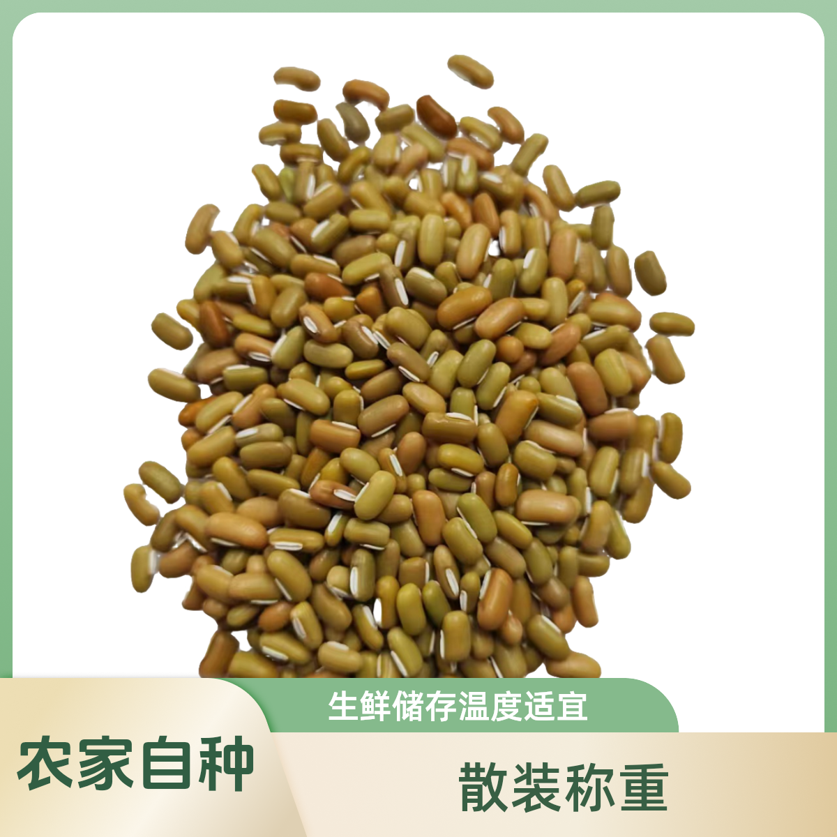 农家自种羊角须 小绿豆 散装2斤