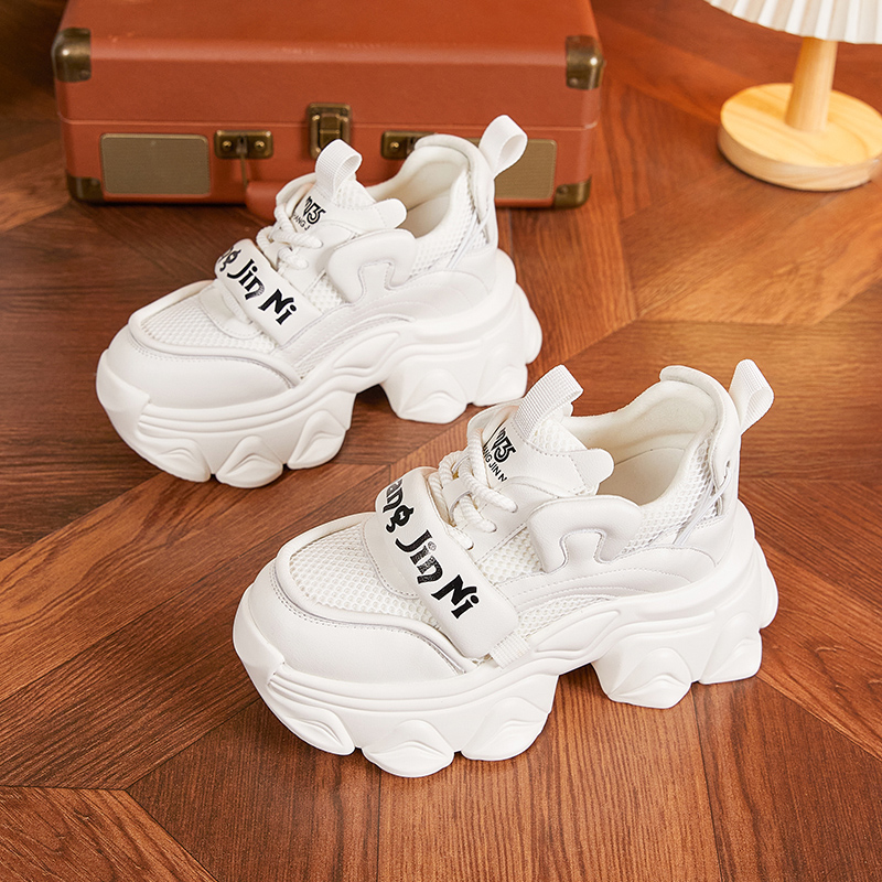 Z8738清仓时尚百搭内增高老爹鞋女厚底松糕透气休闲运动鞋小个子