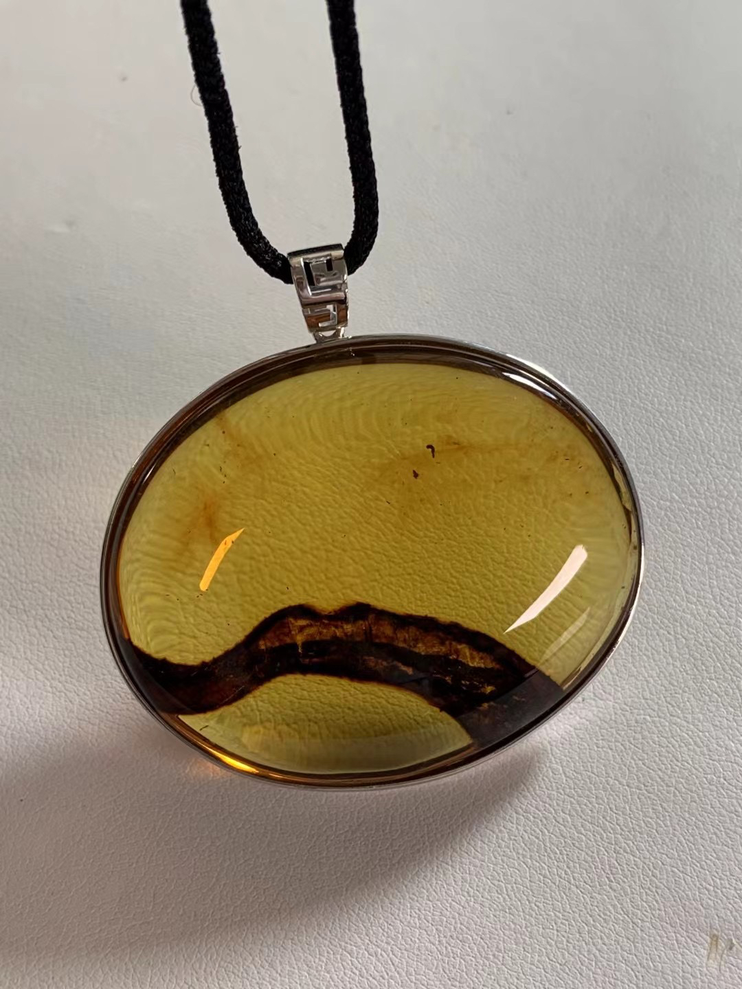 天然缅甸特色植物吊坠时尚百搭男女皆可佩戴18克规格40-48.5-14.5