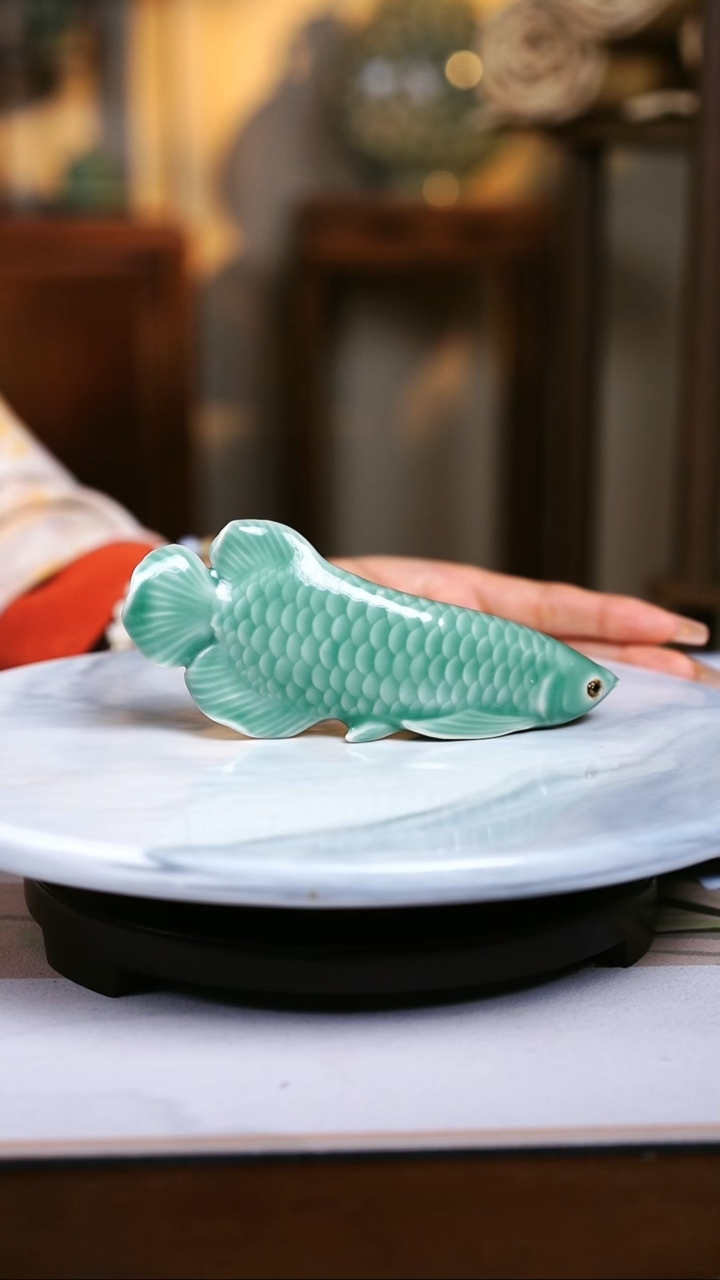 【闪购商品】陶瓷金龙鱼茶宠