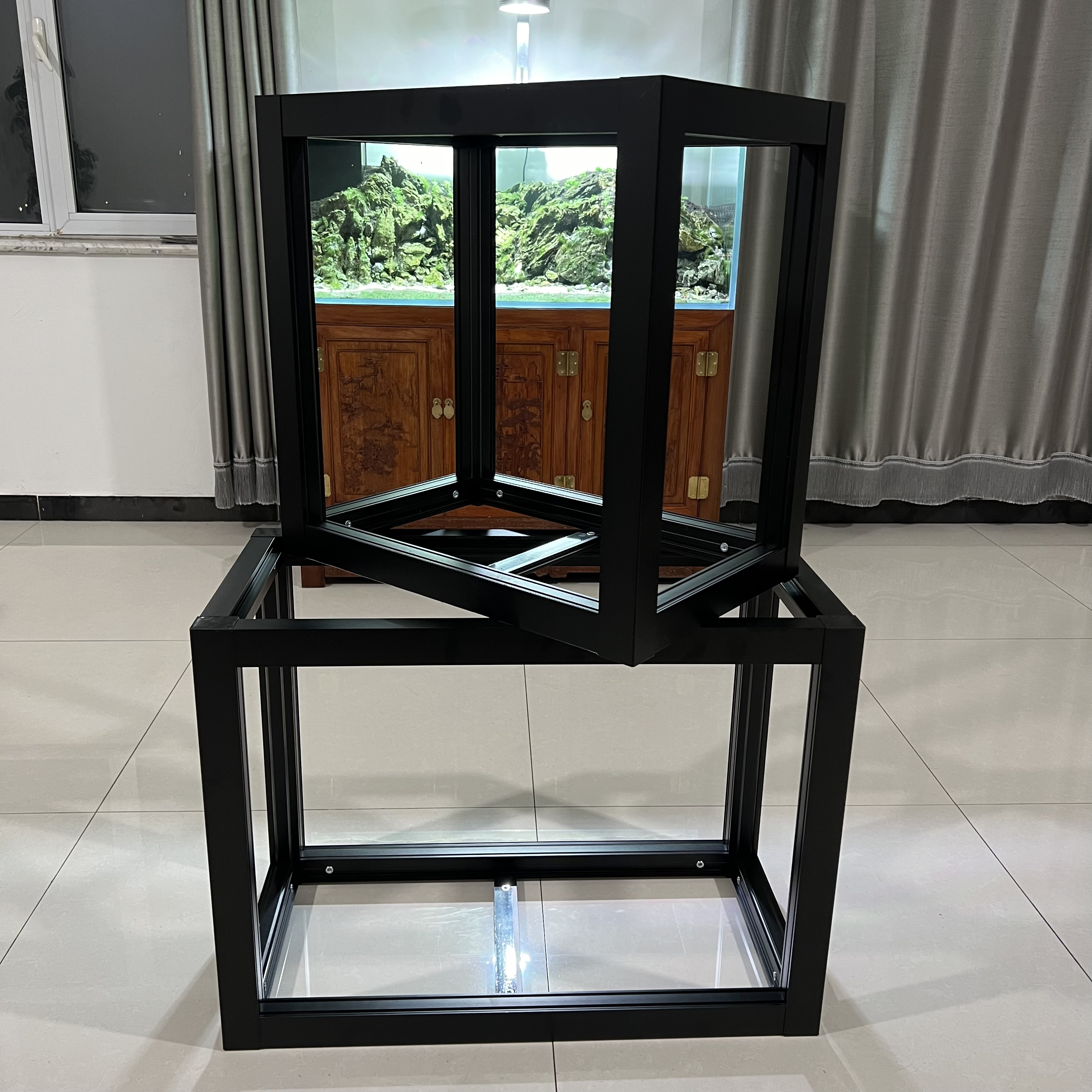 大唐有余铝型材鱼缸架鱼缸柜子