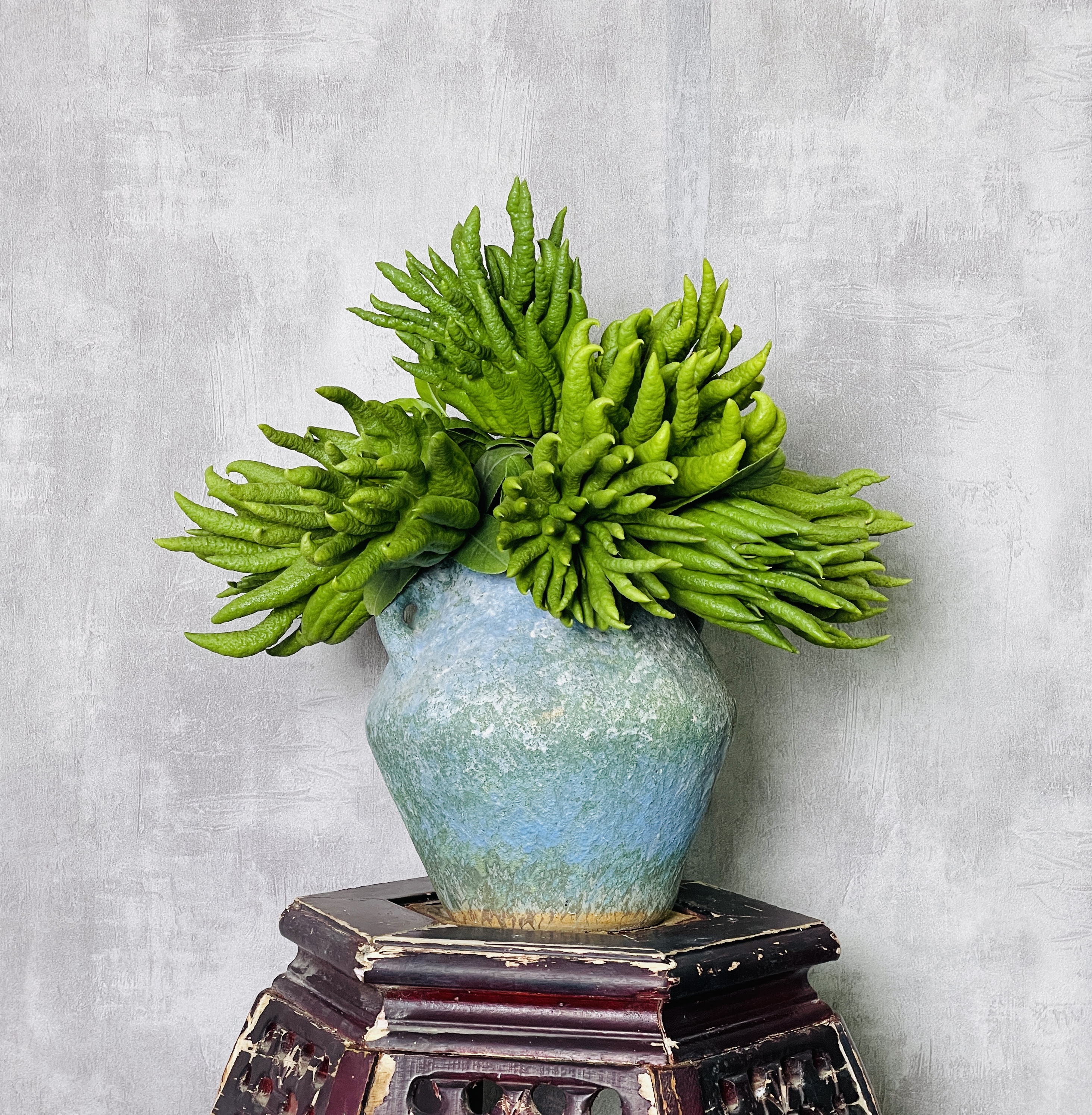 金佛手果带枝水培水养金华佛手鲜果佛手柑香橼果观赏闻香食用插花