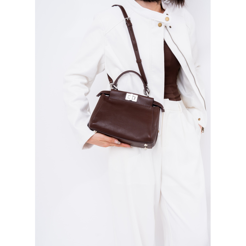【八妹】 9703 真皮单肩斜挎包