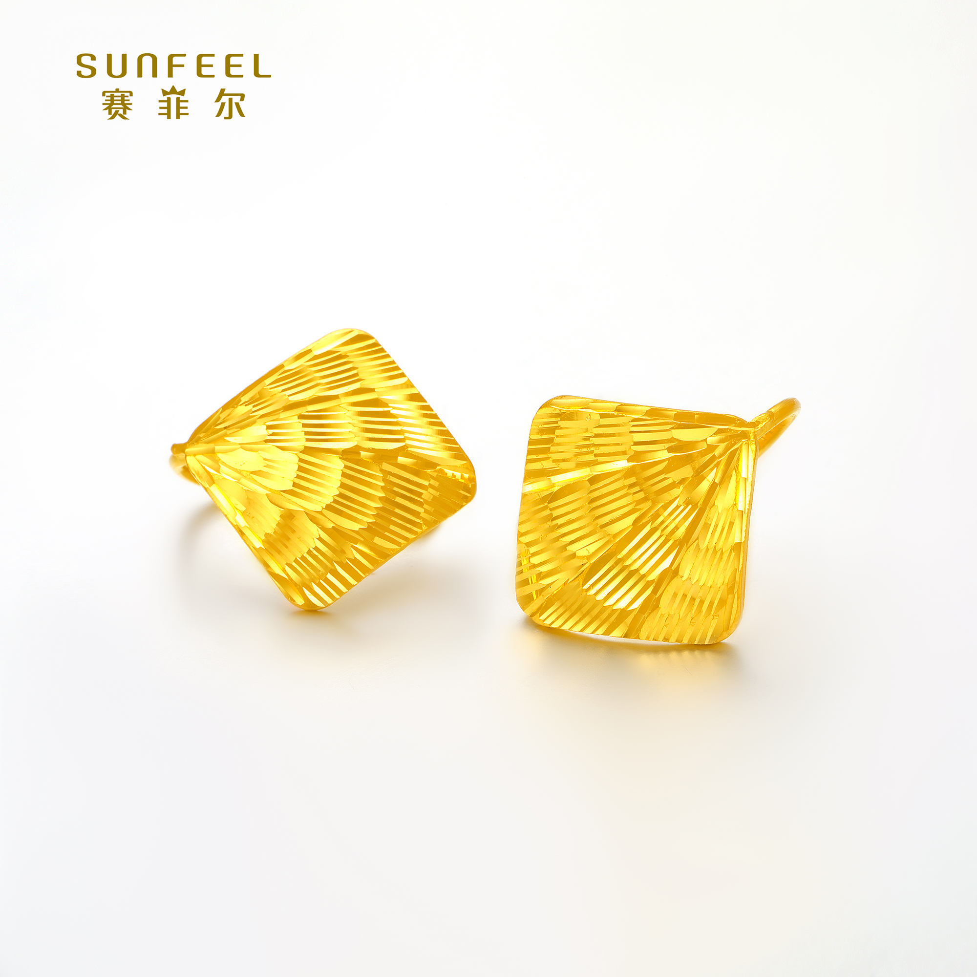 SUNFEEL/赛菲尔【三店】足金凤尾耳挂RCA00073/HR020203