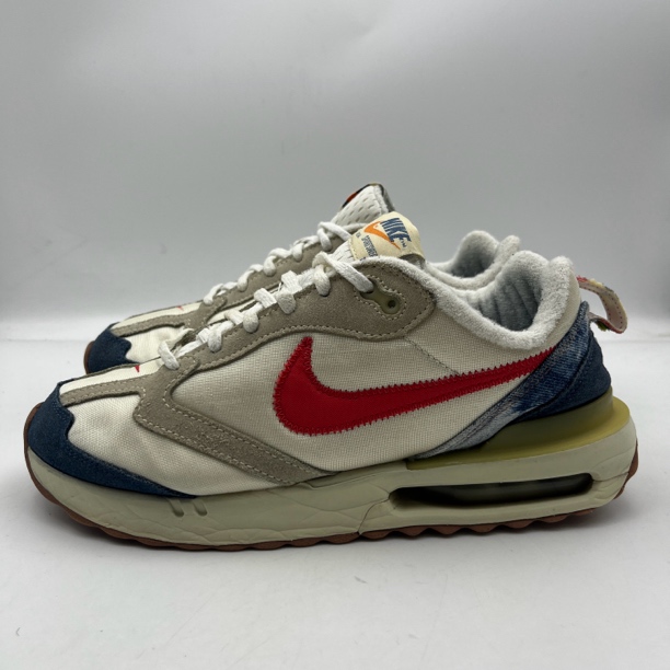 二手 42码 Nike Air Max Dawn 跑鞋 红色/蓝色 瑕疵看图