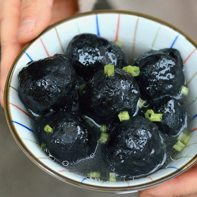 【瀚鑫食品】 新鲜墨汁鱼丸墨鱼肉丸一包200g