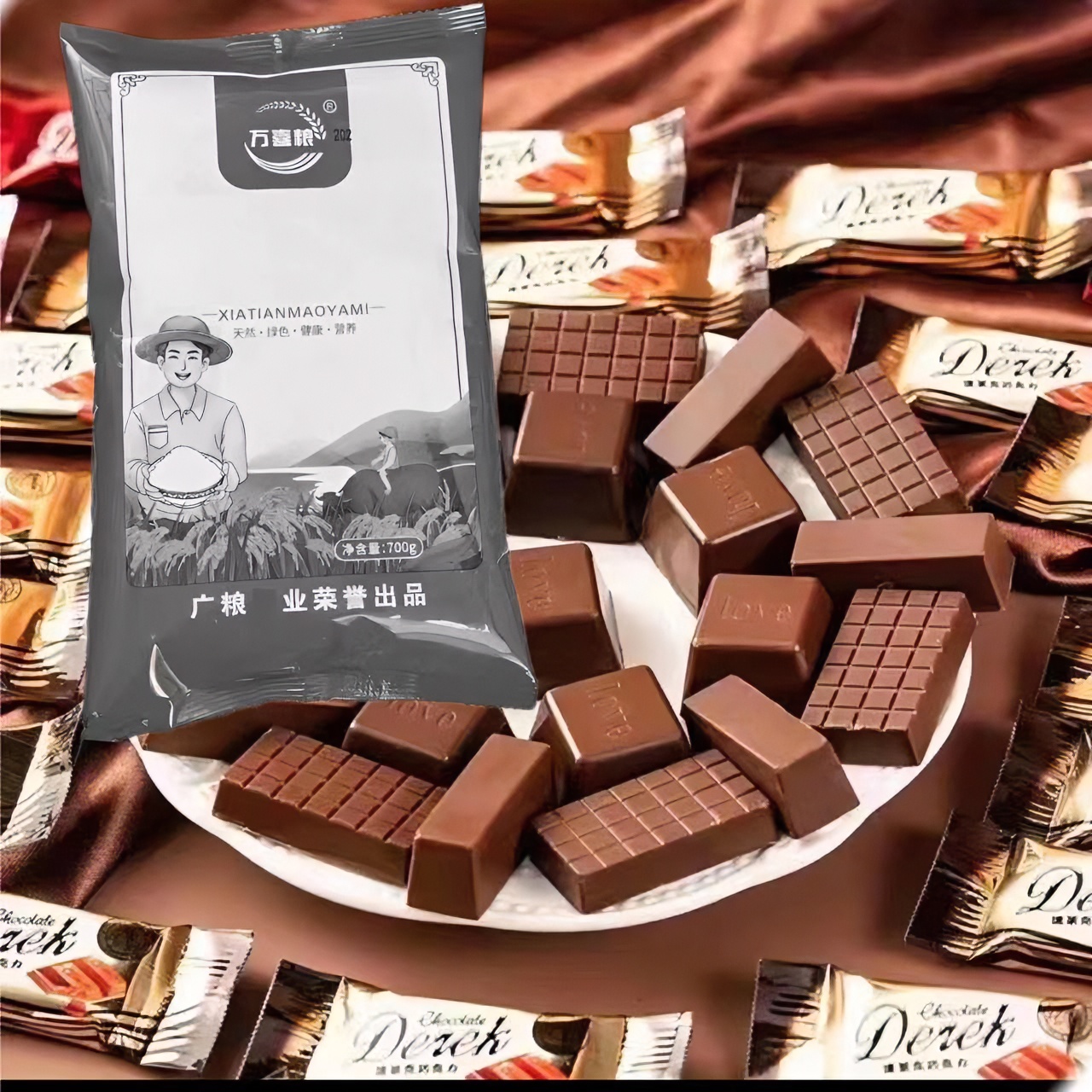 【可拍4次】到手一袋700克有问题联系客服 零食/坚果> 夹心巧克力