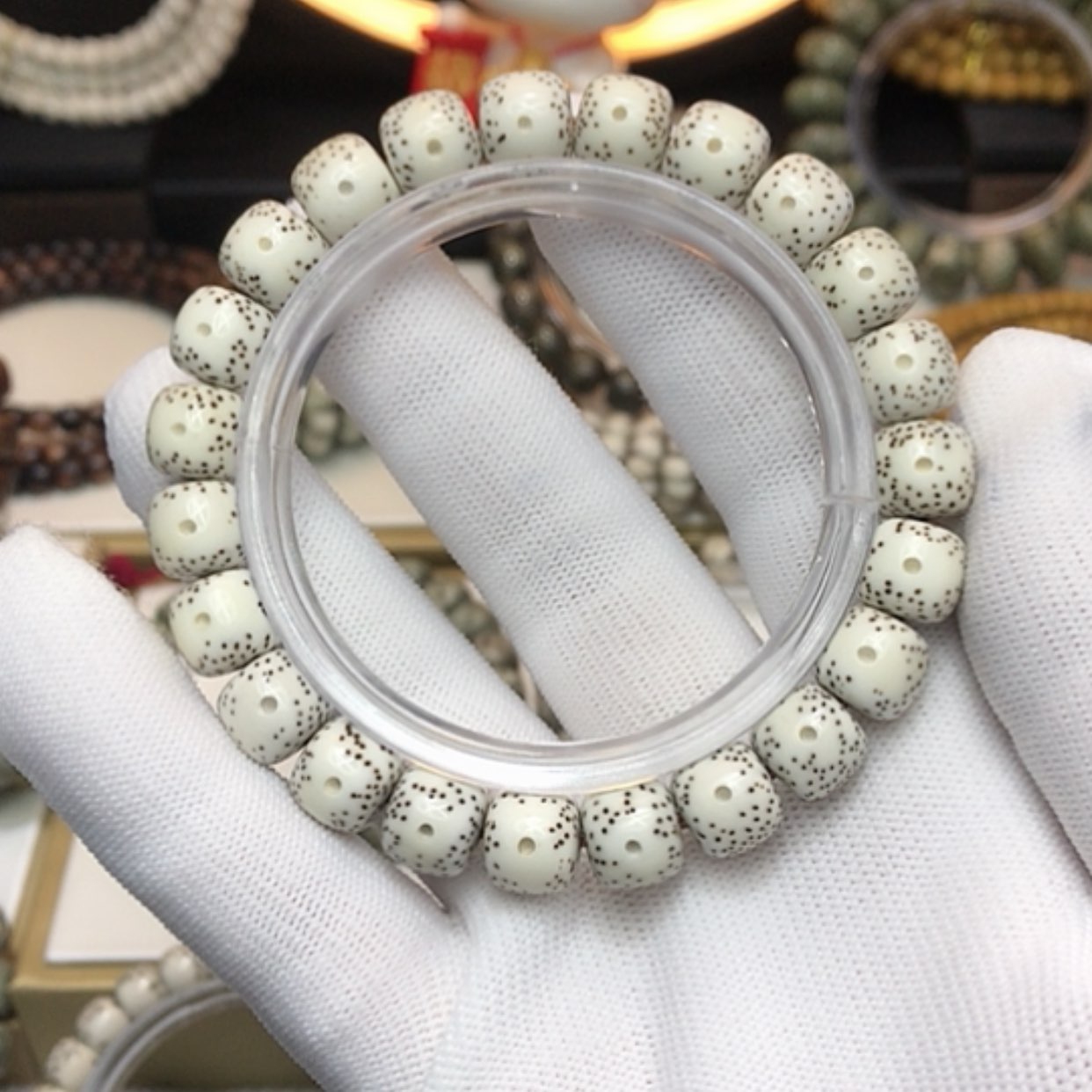 【闪购商品】星月菩提手串V****?原生态白10*9mm
