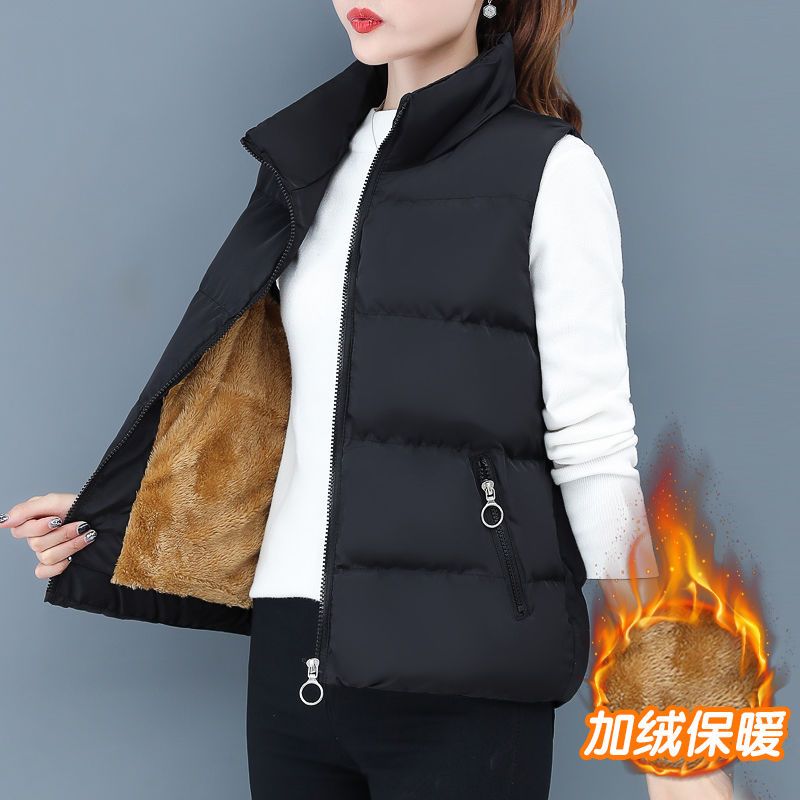 波司登羽绒服马甲女秋冬2023新款冬季韩版宽松加绒保暖马夹无袖坎