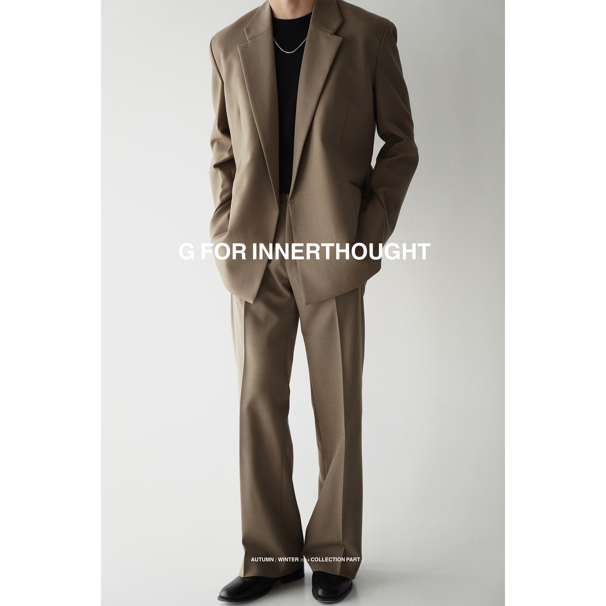  G FOR INNERTHOUGHT|进口抗皱双面织宽松JI简西装套装