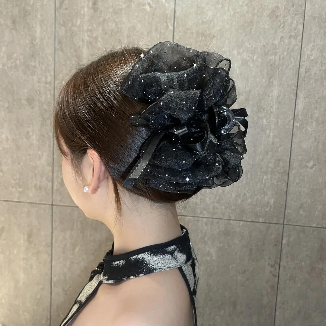 蝴蝶结云朵泡泡点钻高颅顶抓夹[13CM]不挑发量