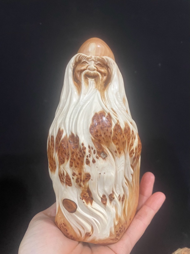 崖柏瘤疤寿星摆件礼品礼盒