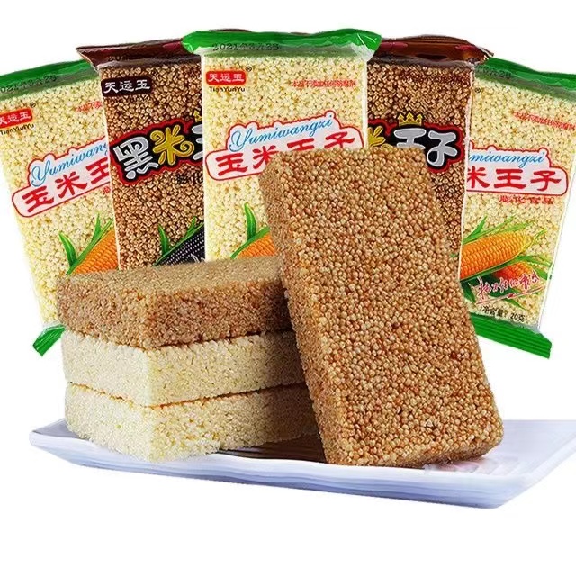 玉米王子黑米王子膨化米花酥切糕米花酥小吃童年怀旧零食休闲食品