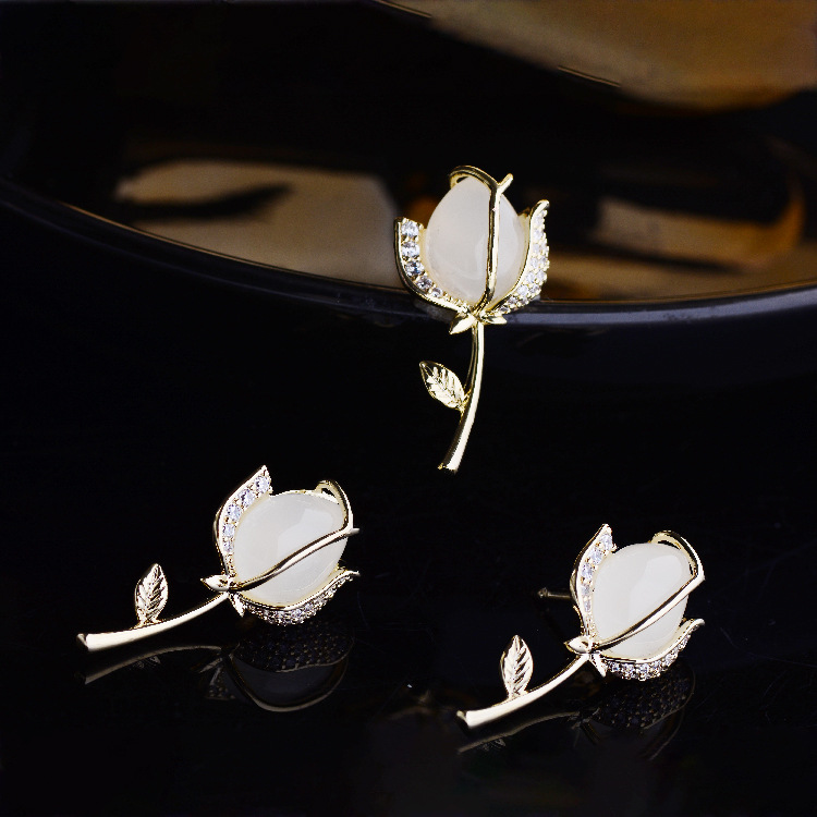 【米拉推荐】ML052-新款玫瑰花小胸针