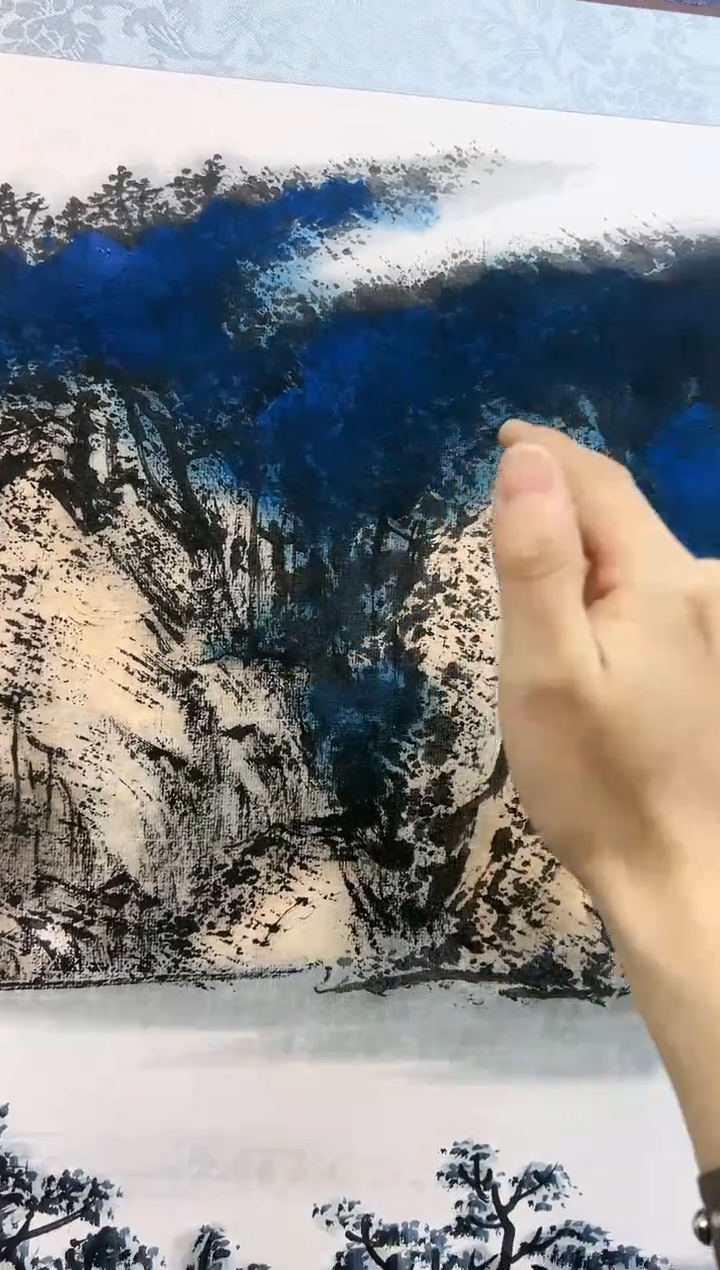 【闪购商品】绘画成鹏王诗翔合创绘画山水