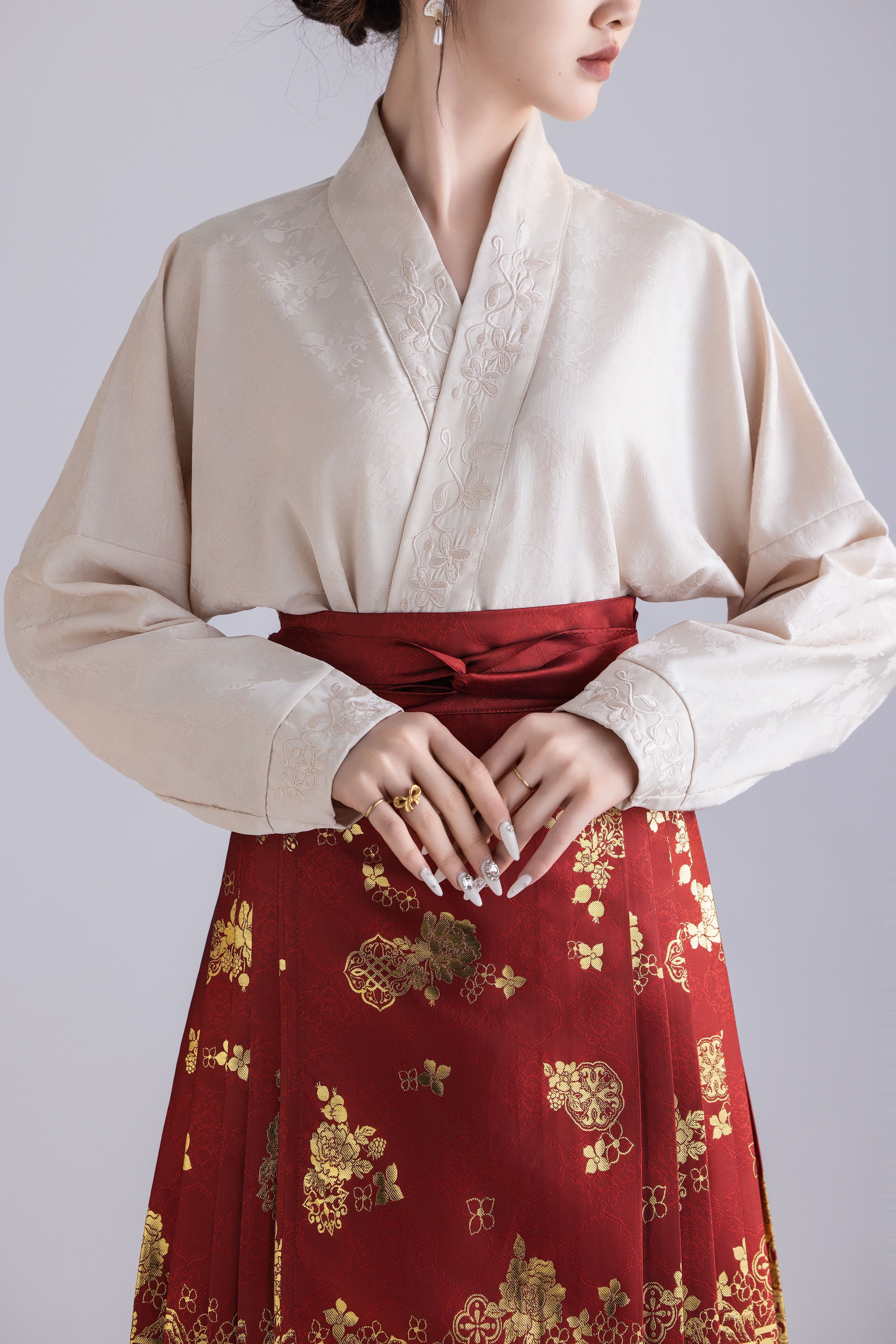 豆蔻十八【飞机袖】上衣搭配马面裙古风改良汉元素日常风