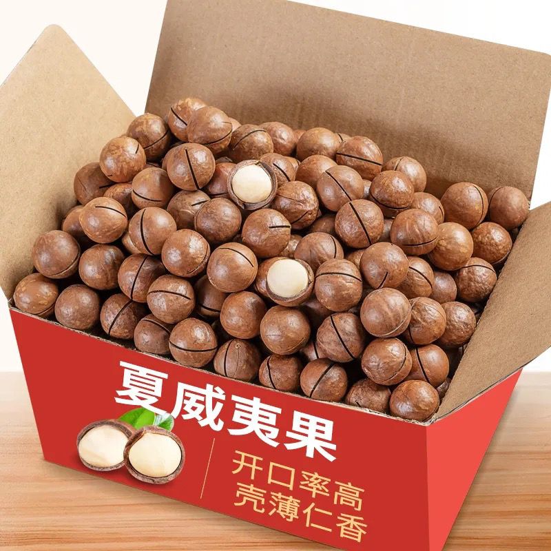大颗整箱奶香味夏威夷果袋装5斤10斤散装10g零食批发原味酥脆营养