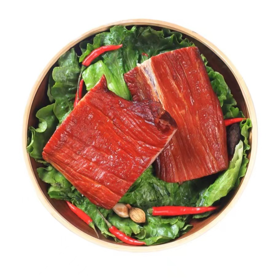 【腊瘦肉】湖南特产农家柴火烟熏腊肉柴火烟熏腊瘦肉条咸香香味