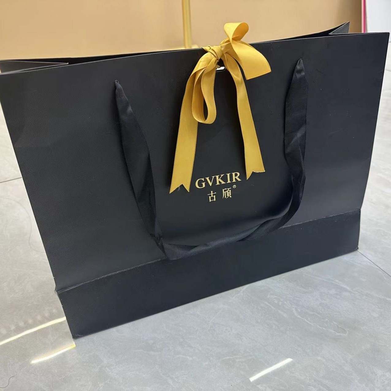 古顾烫金礼品袋有编码