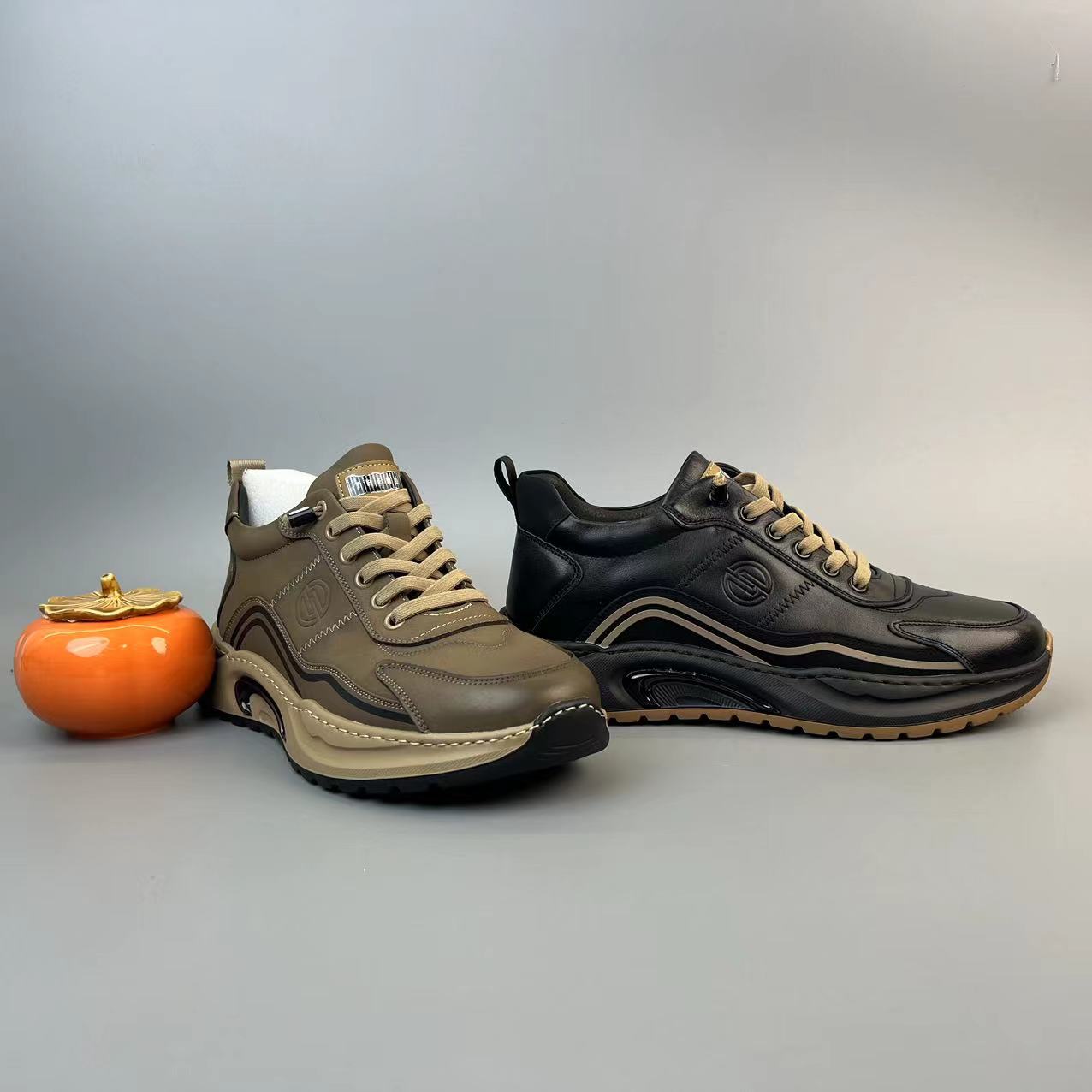 88807头层牛皮男士断码休闲皮鞋