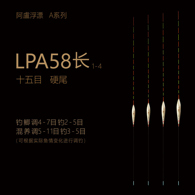 阿卢阿卢LPA58，底部离底接口钓大鲫鱼鲤鱼浮漂