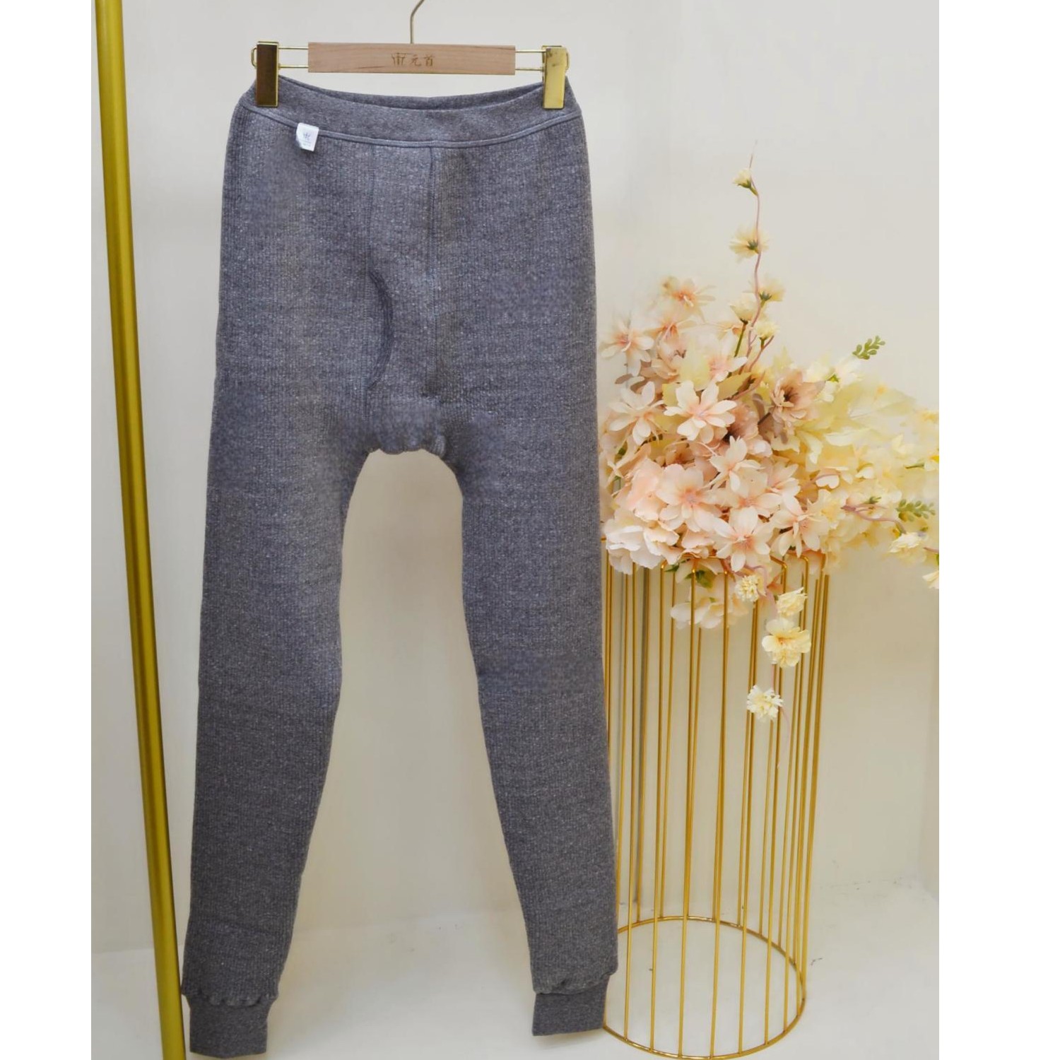 元首【男女加大码】螺纹高腰加厚内穿热能裤M80602