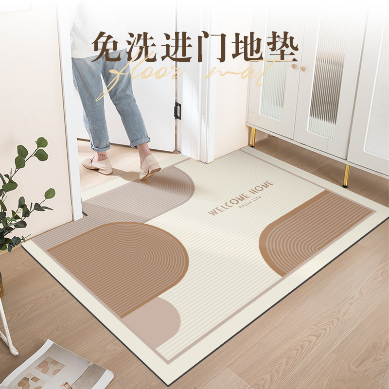 高级感进门地垫入户门垫免洗pvc可裁剪防滑耐脏脚垫家用玄关地毯