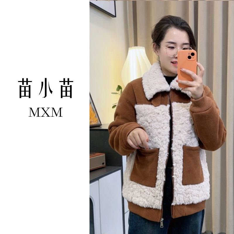 苗小苗新款南瓜色可外穿家居服女三层加厚轻奢洋气气质可外穿款