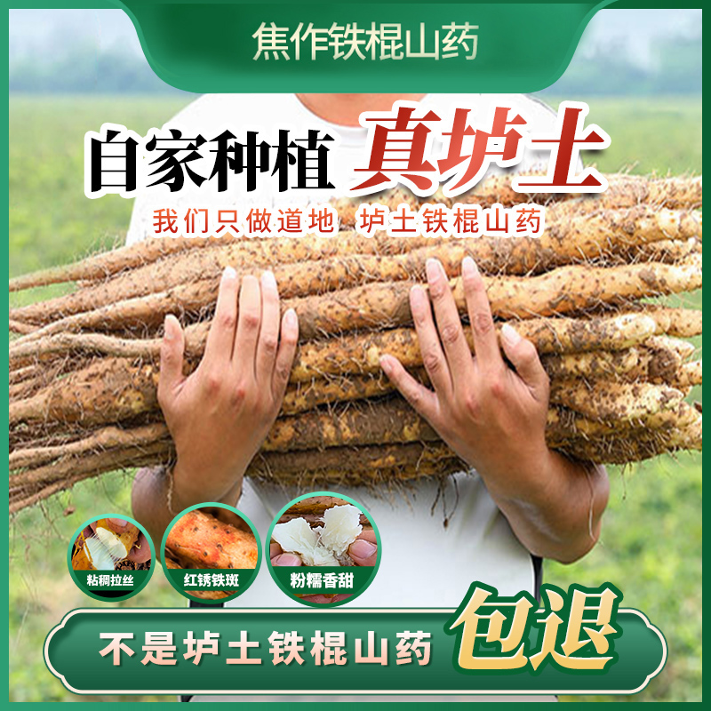 【核心产区】温县特产垆土地铁棍山药原产地新鲜采挖软糯粉面怀山药