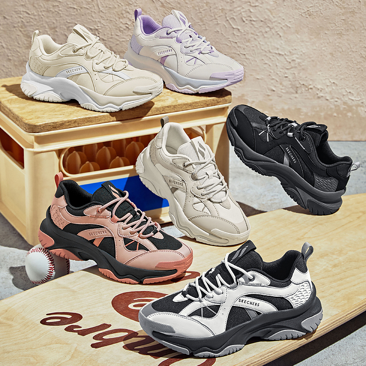 【斯凯奇】漫月鞋拼接轻质跑步鞋运动鞋177590 DB