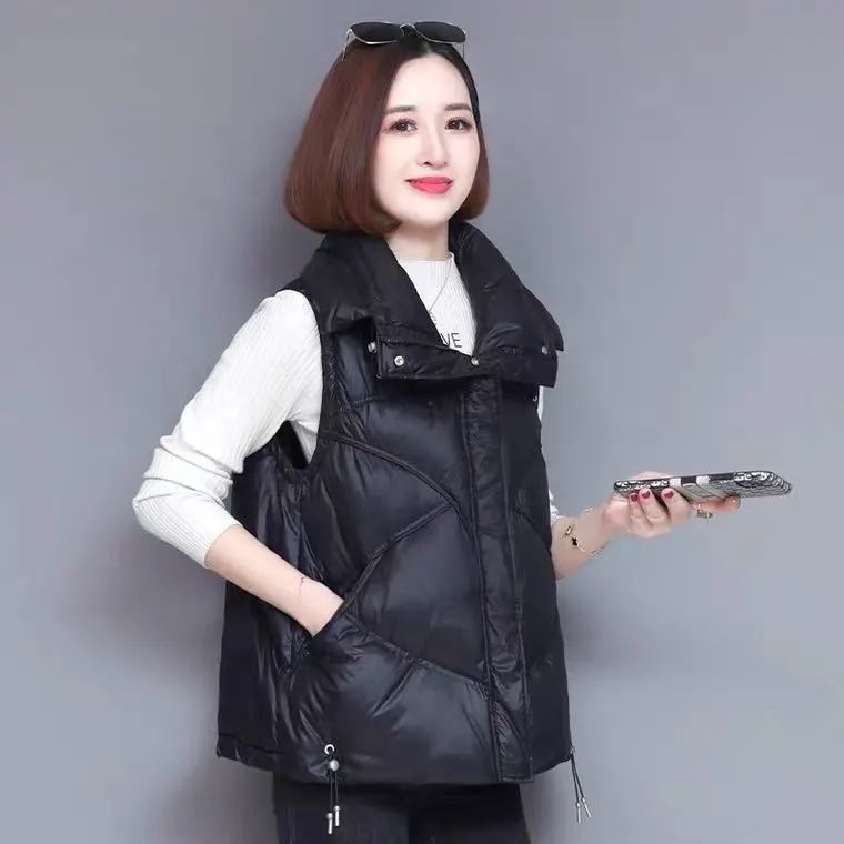 雪中飞新款白鸭绒轻薄羽绒马甲女秋冬韩版宽松洋气高档背心马甲反
