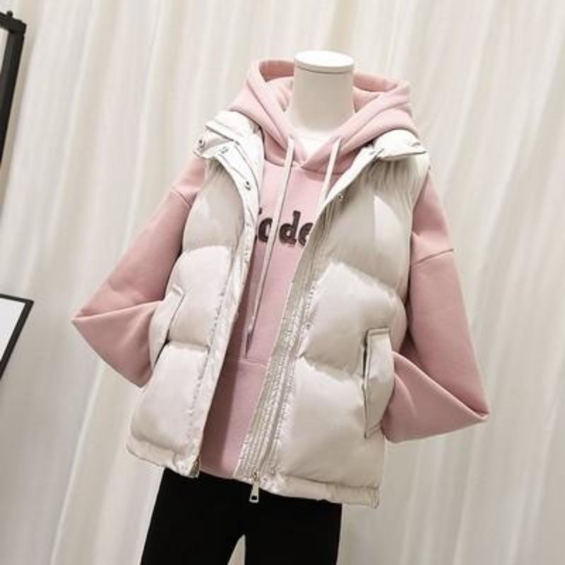波登司羽绒服白鸭绒新款爆款羽绒马甲女士女款短款百搭韩版宽松坎