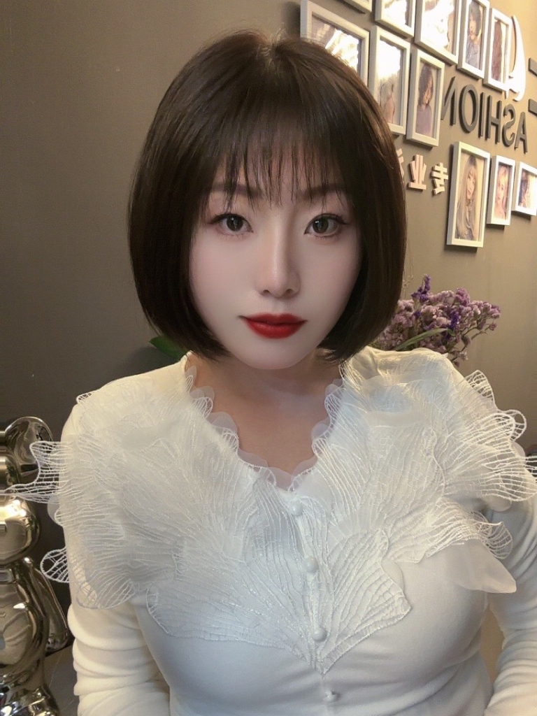 【13号】颜清欢经典减龄波波头发型双递针手工钩织轻薄透气逼真自然