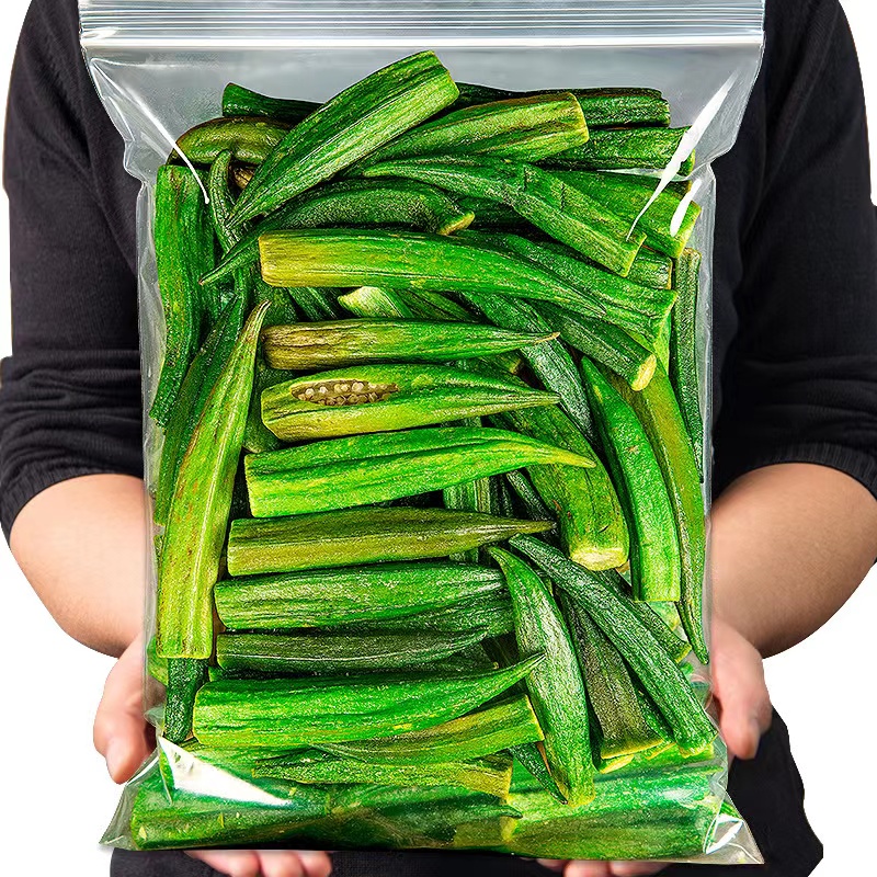 秋葵脆干即食脱水果蔬脆非油炸孕妇解馋休闲小零食蔬菜干混合袋装
