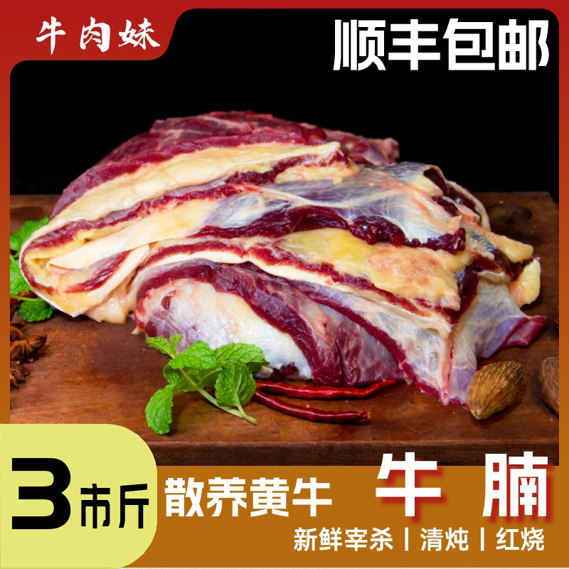 【牛腩】精选散养牛腩肥瘦相间原汁原味新鲜黄牛肉