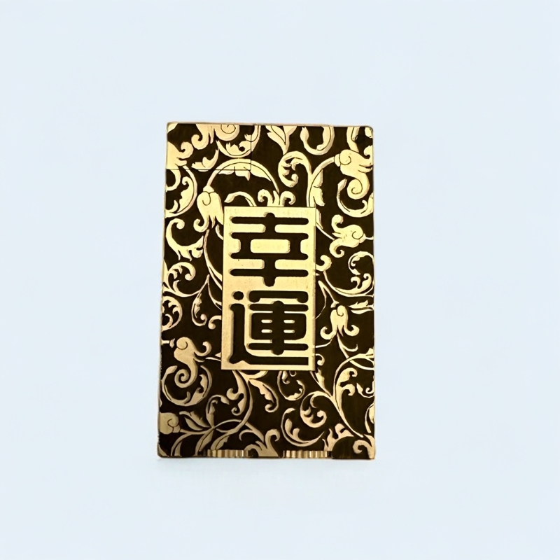 (双仓待机王)手工雕刻黄铜抬臂机复古侧滑煤油机百家姓氏定制送礼