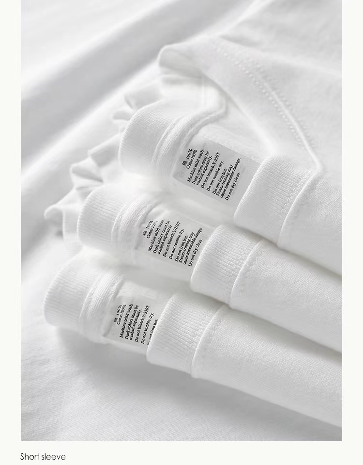 【A201-A400】夏季美式纯棉t恤韩版宽松港风ins潮牌白色衣服
